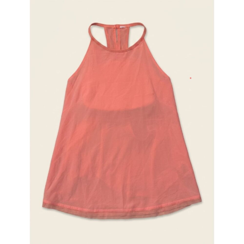 lululemon Free Spirit Tank 8 Light Coral Built In Bra Swift Ultra W1NDVS